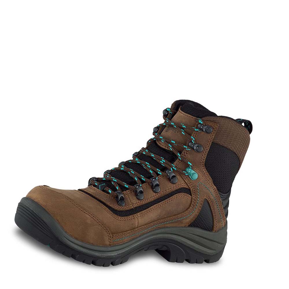 Red Wing Tradeswoman 6-inch Safety Toe Women's Waterproof Boots Brown | ZA 15BEX